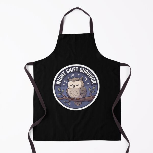 Item preview, Night Shift Survivor Sleeping Owl Badge designed and sold by Owcomm.