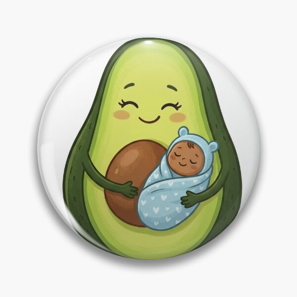 Item preview, Mama Avocado Cradling Pit Baby designed and sold by YNAMREG.