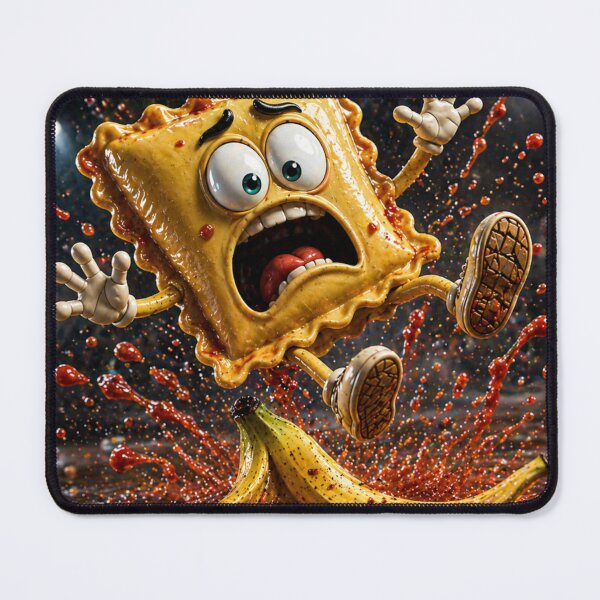Item preview,  Funny Ravioli Slipping on Banana Peel Classic Cartoon Disaster designed and sold by ComedyInkFactor.