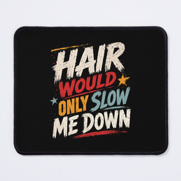 Item preview, Hair Would Only Slow Me Down Bald Men Athlete Speed Runner designed and sold by RetroMini2026.