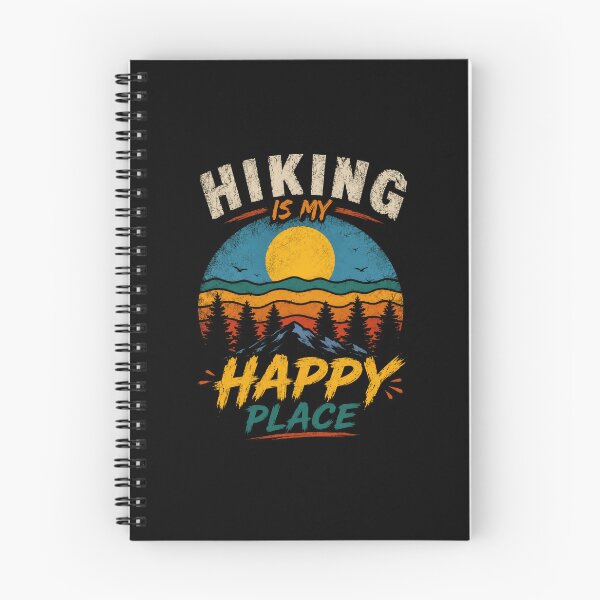 Item preview, Hiking Is My Happy Place Outdoors Hiker Nature Mountain Explorer designed and sold by JonesFlora2025.