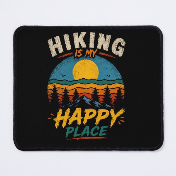 Item preview, Hiking Is My Happy Place Outdoors Hiker Nature Mountain Explorer designed and sold by JonesFlora2025.