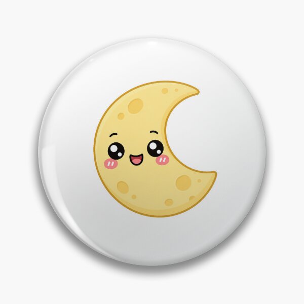 Item preview, Cute Kawaii Moon Happy Crescent Night Illustration designed and sold by Seculinator.