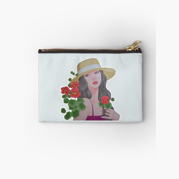 Item preview, Girl with Nasturtium Flowers designed and sold by KJAStudio.