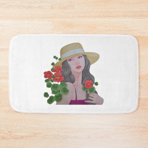 Item preview, Girl with Nasturtium Flowers designed and sold by KJAStudio.