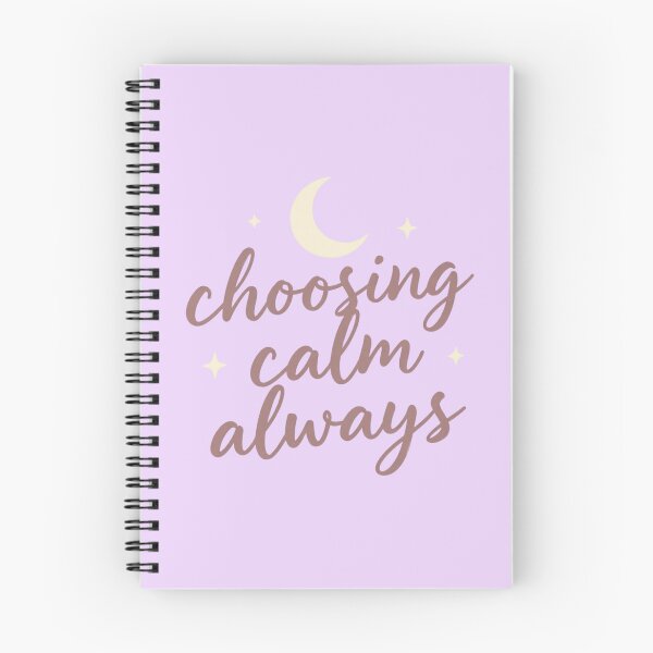 Item preview, Choosing Calm Always – Spiritual Self Care Quote Artwork designed and sold by CosmicQuietLab.