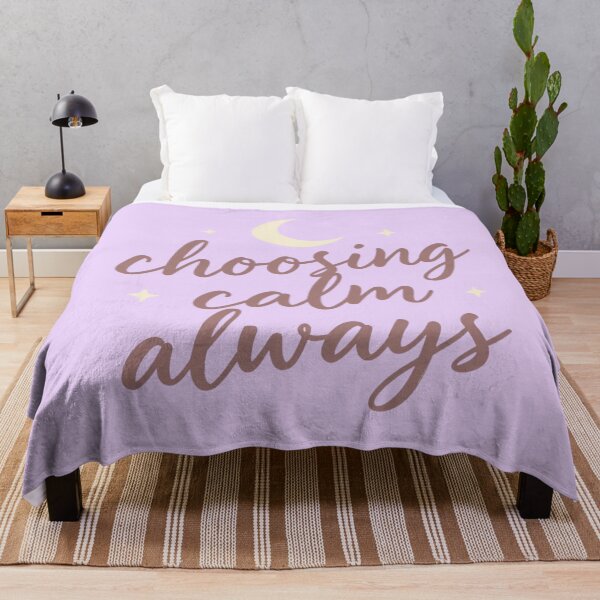 Item preview, Choosing Calm Always – Spiritual Self Care Quote Artwork designed and sold by CosmicQuietLab.