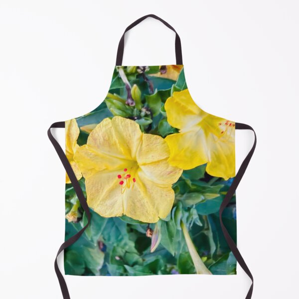 Item preview, Impressionist Four O'Clock Flower Yellow Botanical Digital Painting designed and sold by BalkanBloom.