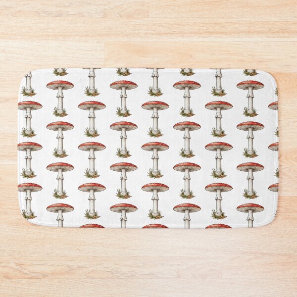 Item preview, Red Fly Agaric Mushroom Botanical Illustration designed and sold by IdeaSmith.