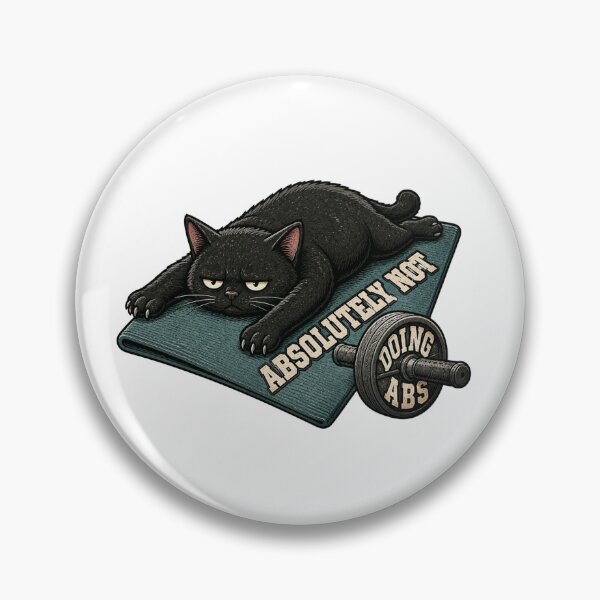 Item preview, Funny Black Cat Gym Workout Humor designed and sold by Gentlestate.