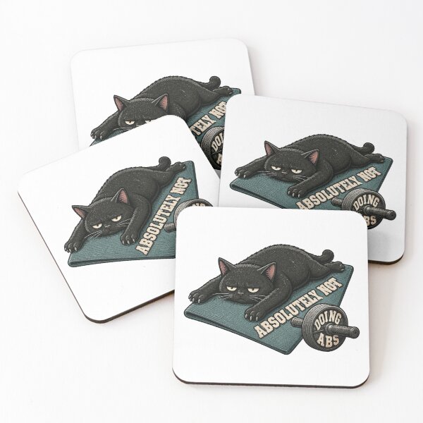 Item preview, Funny Black Cat Gym Workout Humor designed and sold by Gentlestate.