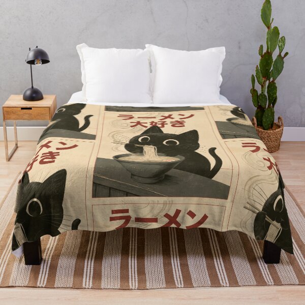 Item preview, Cute Cat Loves Ramen designed and sold by jodotodesign.