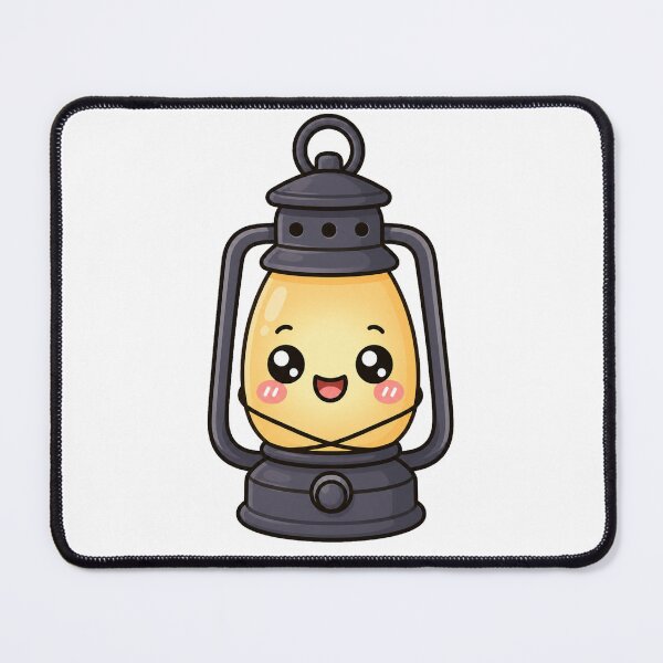 Item preview, Cute Kawaii Lantern Happy Camping Adventure Illustration designed and sold by Seculinator.