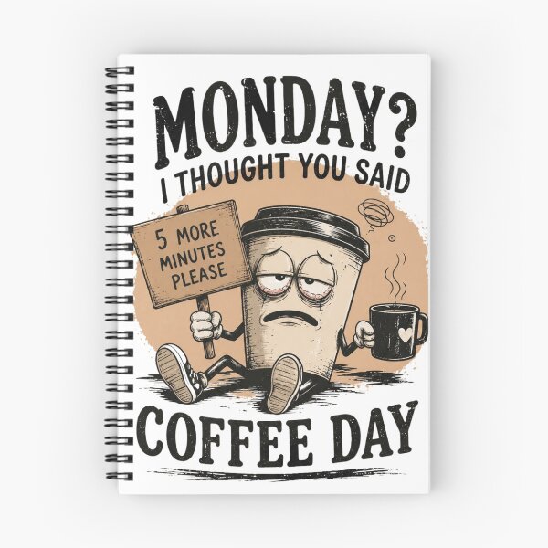 Item preview, Monday? I Thought You Said Coffee Day designed and sold by Agnesshopp.