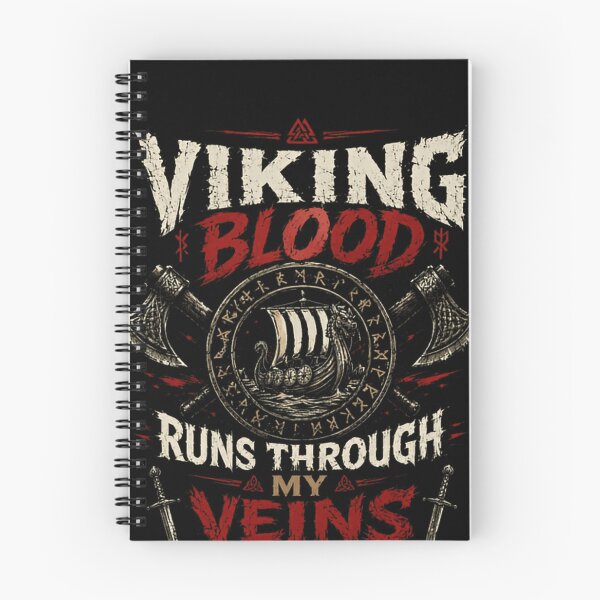 Item preview, Viking Blood Runs Through My Veins Norse Heritage Warrior designed and sold by RetroMini2026.