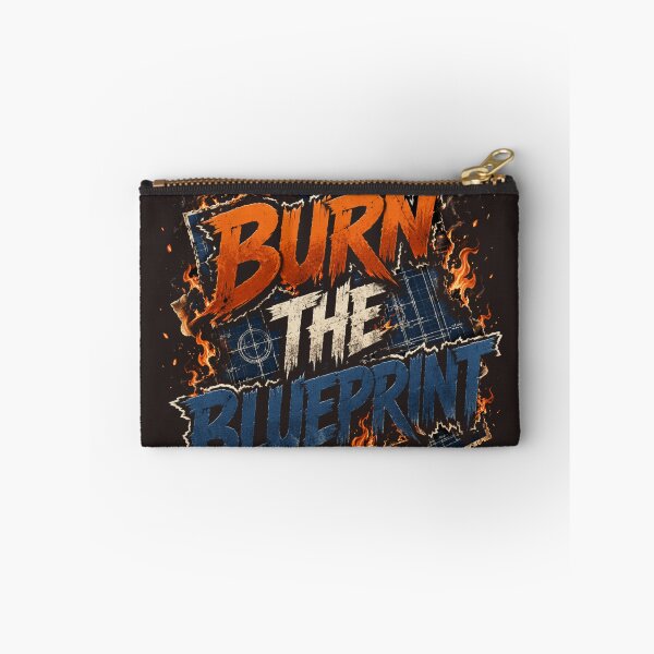 Item preview, Burn The Blueprint — Fire Streetwear Typography designed and sold by NUFADE.