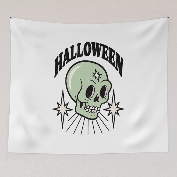 Item preview, Pastel Halloween Skull | Cute Gothic Skull | Vintage Spooky Skeleton designed and sold by toriodesigns.