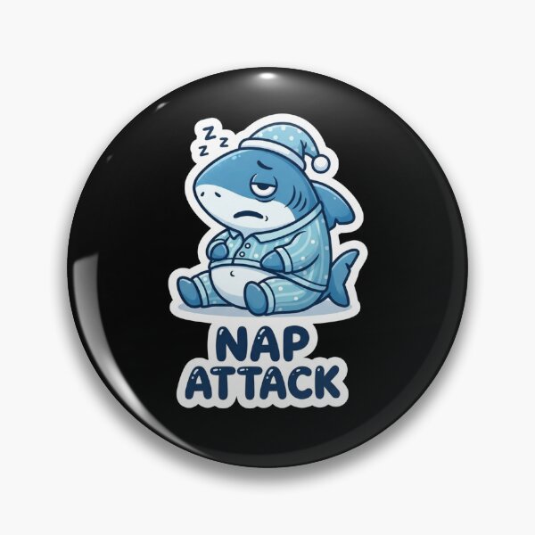 Item preview, Sleepy Shark Wearing Pajamas Nap Attack designed and sold by Owcomm.