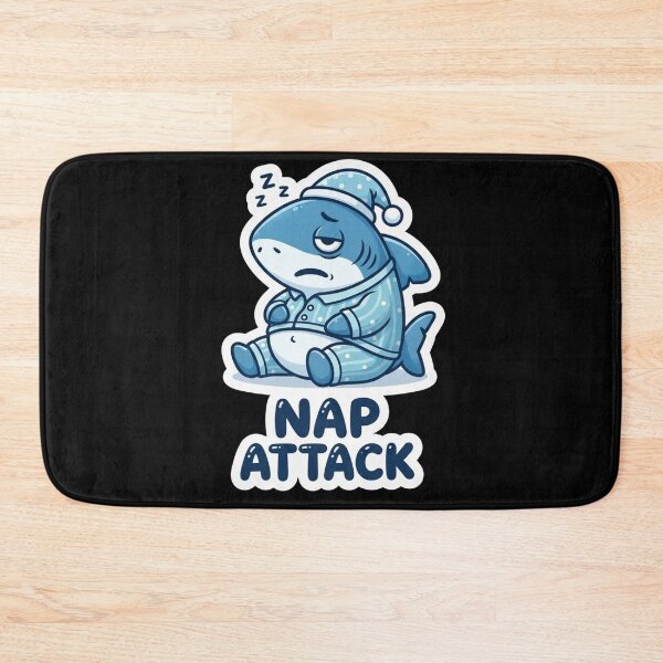 Item preview, Sleepy Shark Wearing Pajamas Nap Attack designed and sold by Owcomm.