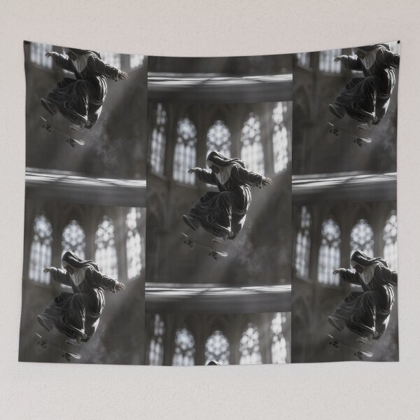 Item preview, Skateboarding Nun Adventure designed and sold by jodotodesign.