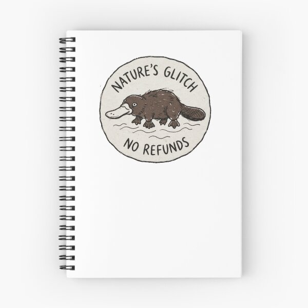 Item preview, Nature's Glitch Platypus Funny No Refunds Australian Animal Glitch Meme designed and sold by Yellowriversss.