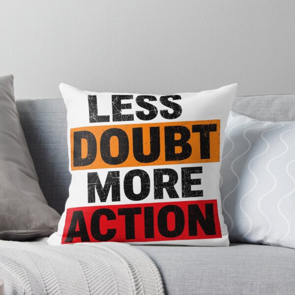 Item preview, Less Doubt More Action Motivational Typography designed and sold by the-dovlat.