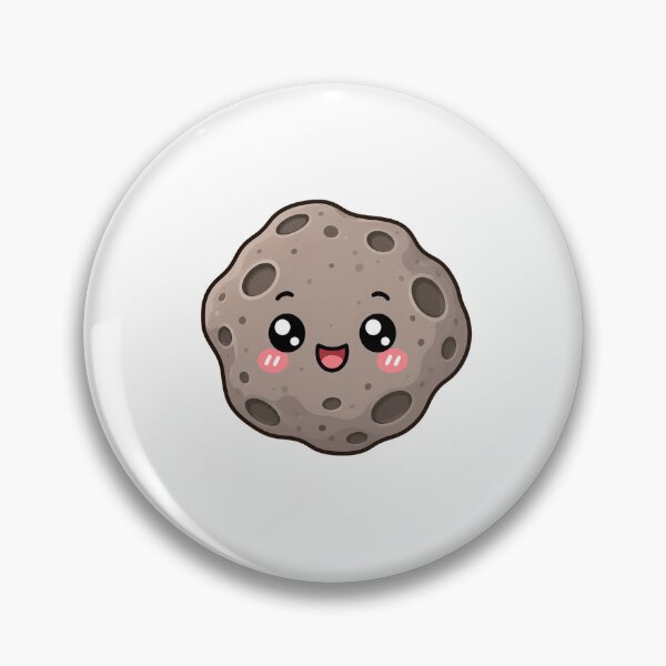 Item preview, Cute Kawaii Asteroid Happy Space Meteor Illustration designed and sold by Seculinator.