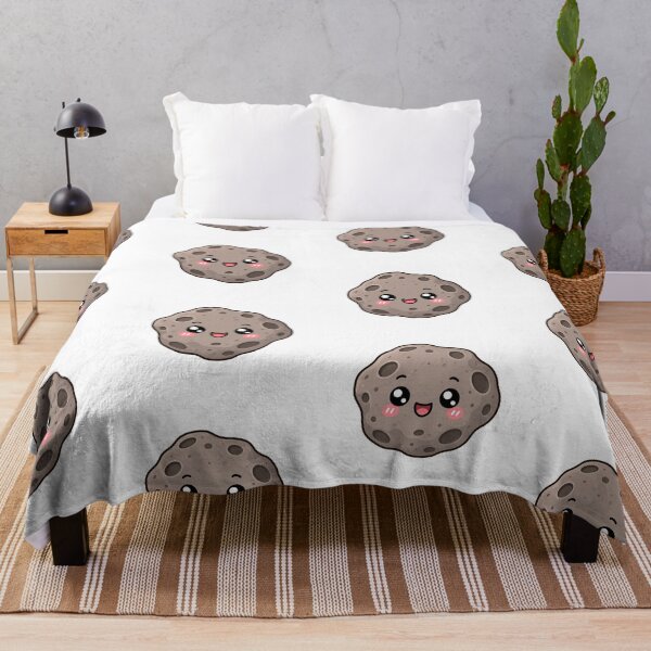 Aperçu de l'œuvre Cute Kawaii Asteroid Happy Space Meteor Illustration créée et vendue par Seculinator.
