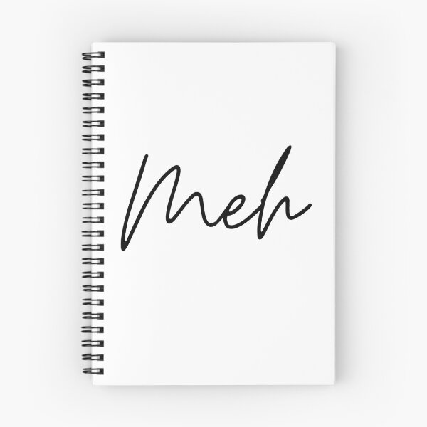 Item preview, Meh Minimalist Script Quote Typography designed and sold by GalaMine.