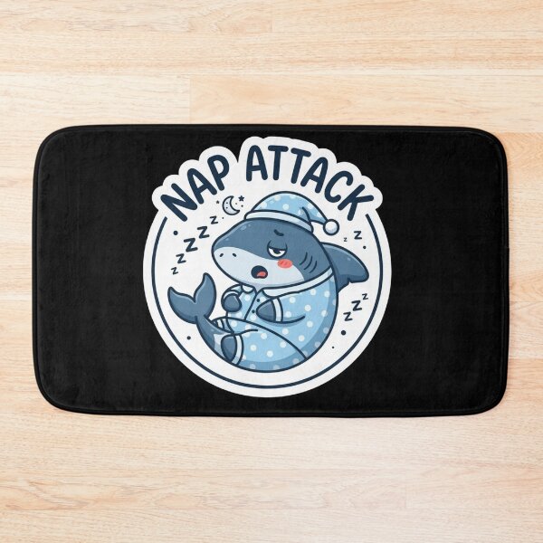 Item preview, Cute Sleeping Shark Nap Attack Cartoon designed and sold by Owcomm.
