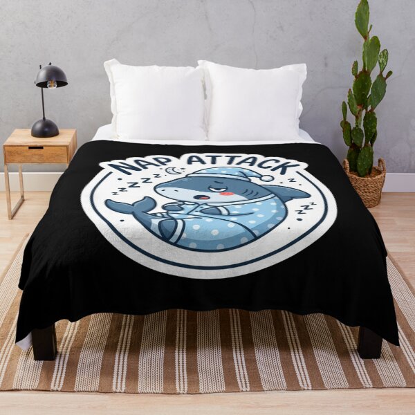Item preview, Cute Sleeping Shark Nap Attack Cartoon designed and sold by Owcomm.