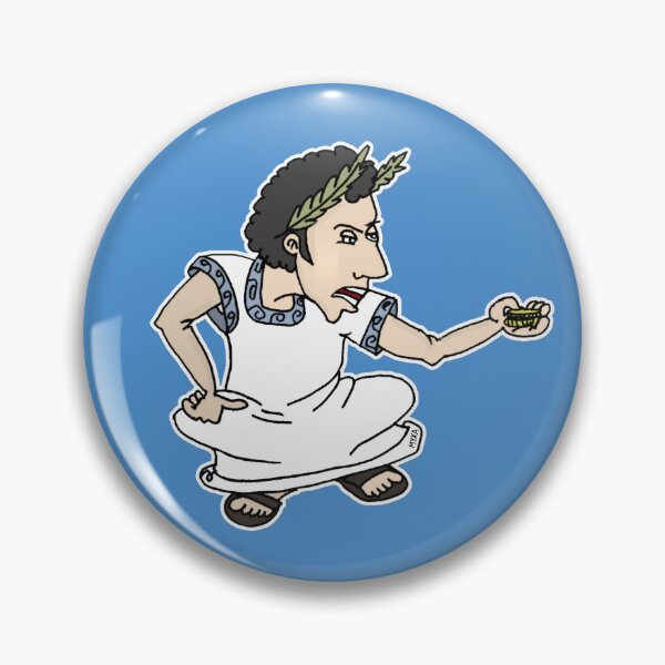 Item preview, Funny Roman Emperor Counting Coins Cartoon | Sarcastic Ancient Rome Money Sticker designed and sold by MyxaART.