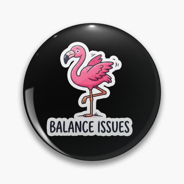 Item preview, Funny Pink Flamingo Having Balance Issues designed and sold by Owcomm.