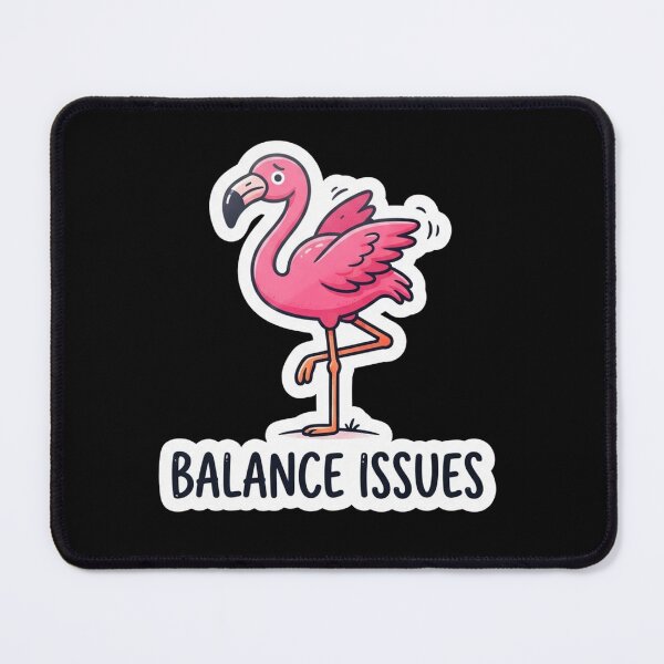 Item preview, Funny Pink Flamingo Having Balance Issues designed and sold by Owcomm.