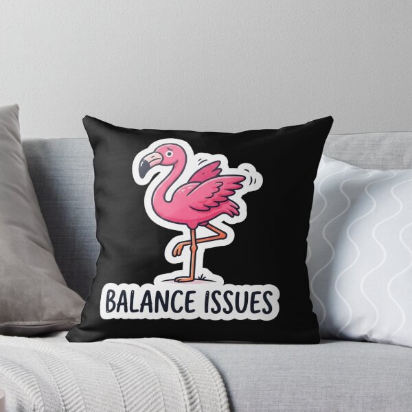 Item preview, Funny Pink Flamingo Having Balance Issues designed and sold by Owcomm.