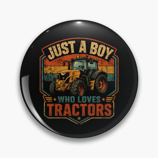 Item preview, Just A Boy Who Loves Tractors Farming Agriculture Boy Kid Son designed and sold by RetroMini2026.