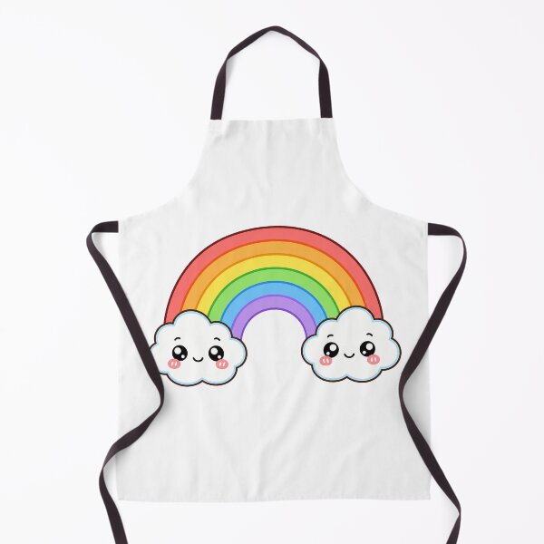 Item preview, Cute Kawaii Rainbow Happy Sky Clouds Illustration designed and sold by Seculinator.