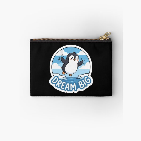 Item preview, Cute Penguin Jumping Dream Big Illustration designed and sold by Owcomm.