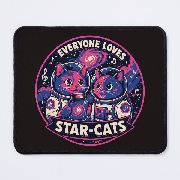 Item preview, Everyone Loves Star Cats Cosmic Space Explorers designed and sold by AwesomeBeyondLimits.