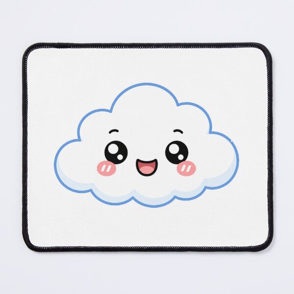Item preview, Cute Kawaii Cloud Happy Sky Weather Illustration designed and sold by Seculinator.
