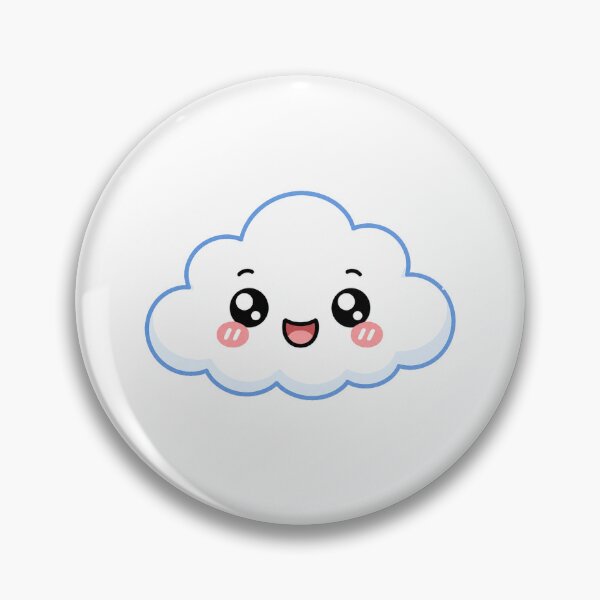 Item preview, Cute Kawaii Cloud Happy Sky Weather Illustration designed and sold by Seculinator.