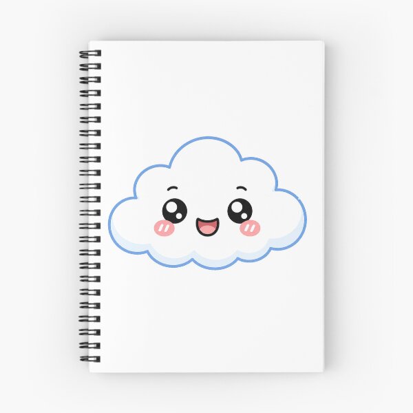 Item preview, Cute Kawaii Cloud Happy Sky Weather Illustration designed and sold by Seculinator.