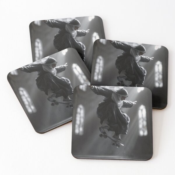 Item preview, Skateboarding Nun in Motion designed and sold by jodotodesign.