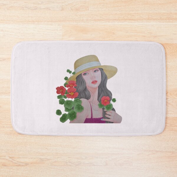 Item preview, Girl with Nasturtium Flowers designed and sold by KJAStudio.