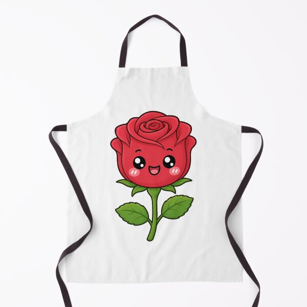 Item preview, Cute Kawaii Rose Happy Red Flower Illustration designed and sold by Seculinator.