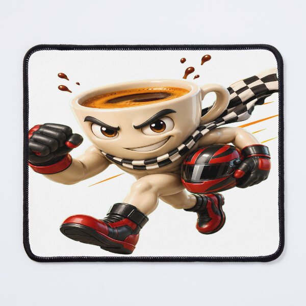 Item preview, Nitro Espresso Racing Coffee Mascot designed and sold by AI Experiment Lab.