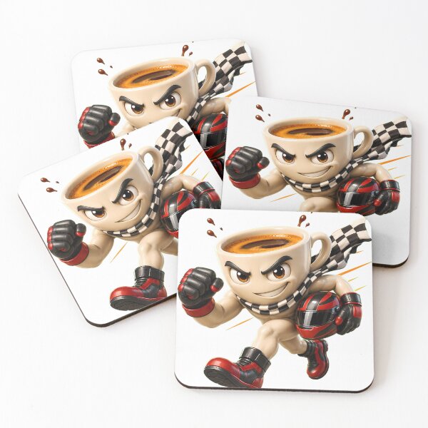 Item preview, Nitro Espresso Racing Coffee Mascot designed and sold by AI Experiment Lab.
