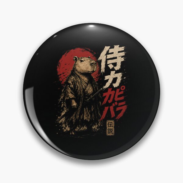 Item preview, Samurai Power Capybara Japanese Warrior Animal designed and sold by RetroMini2026.