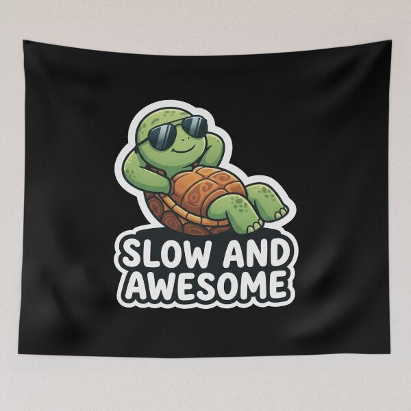 Item preview, Cool Relaxing Turtle Slow And Awesome designed and sold by Owcomm.