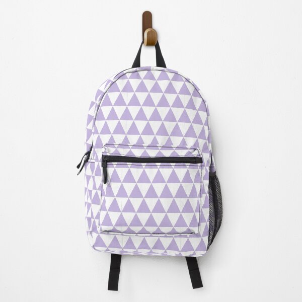 Item preview, White And Lavender Triangle Grid Pattern designed and sold by pattern-archive.